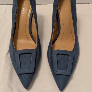 Zara Blue Heels 6.5 NEW